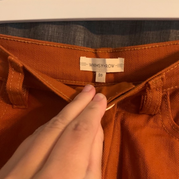 Whimsy + Row rust Flora pants size 28 - Picture 3 of 3